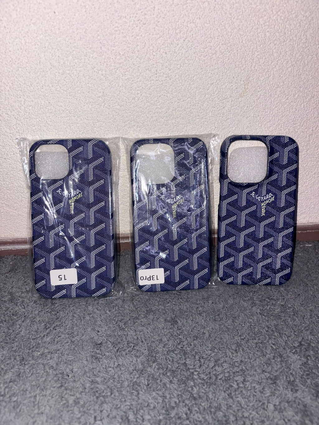 Goyard case blue