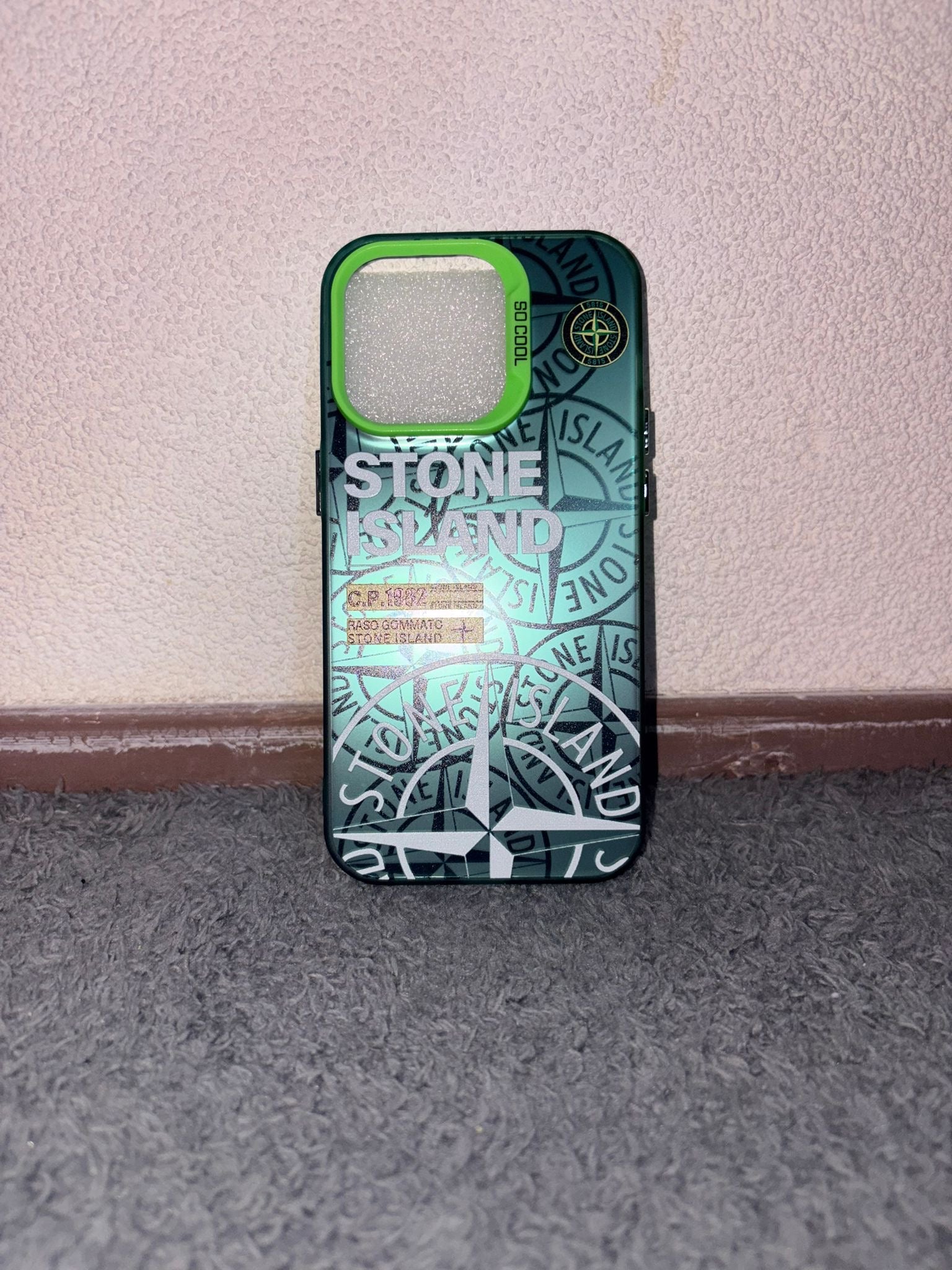 Stone island case green
