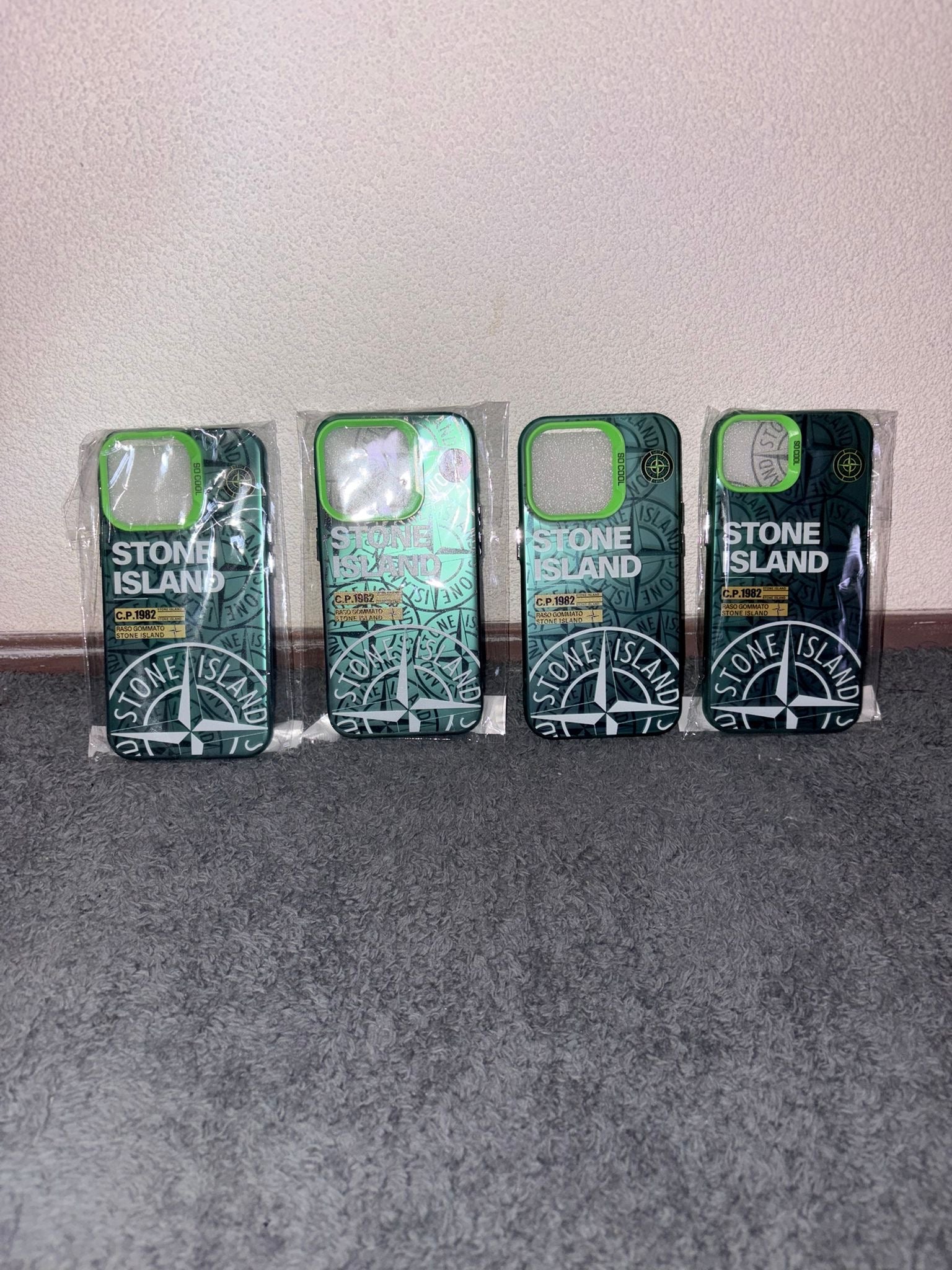 Stone island case green